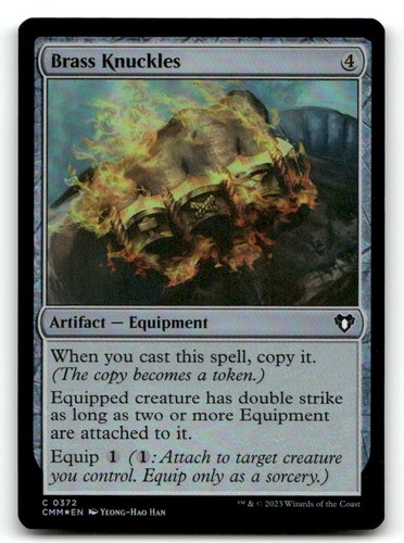 Brass knuckles foil commander - brass,