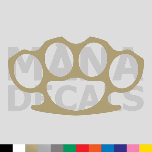 Brass knuckles vinyl die - die, cut