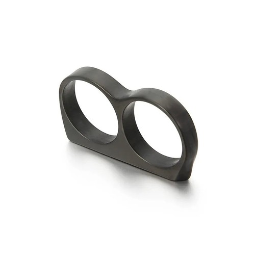 Hip hop double finger ring - ring, men