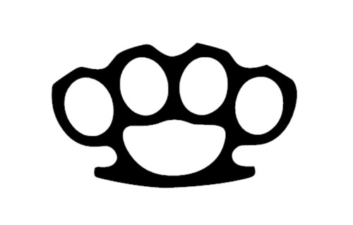 Brass knuckle decal multiple - decal,